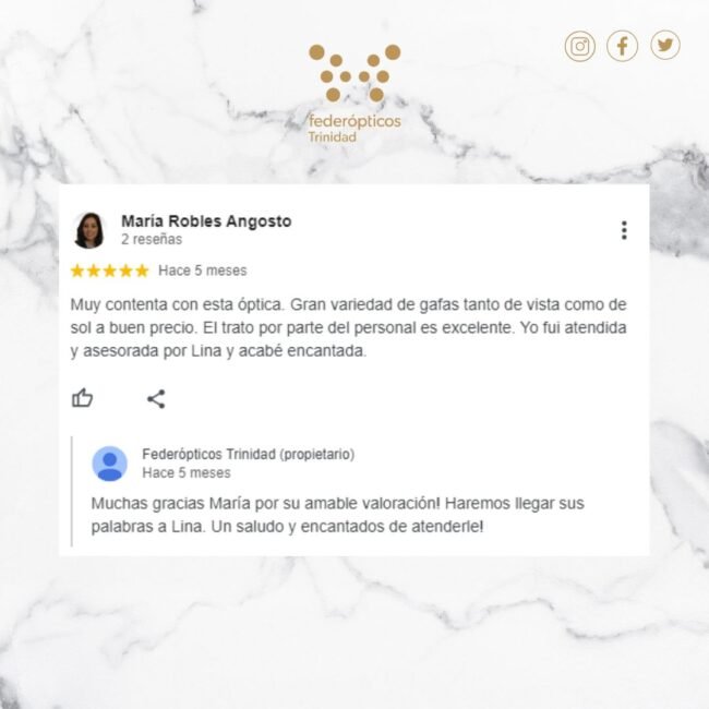 opiniones optica ubeda federopticos trinidad